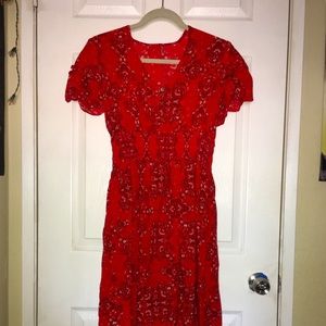 Red Bandana Fabric Dress